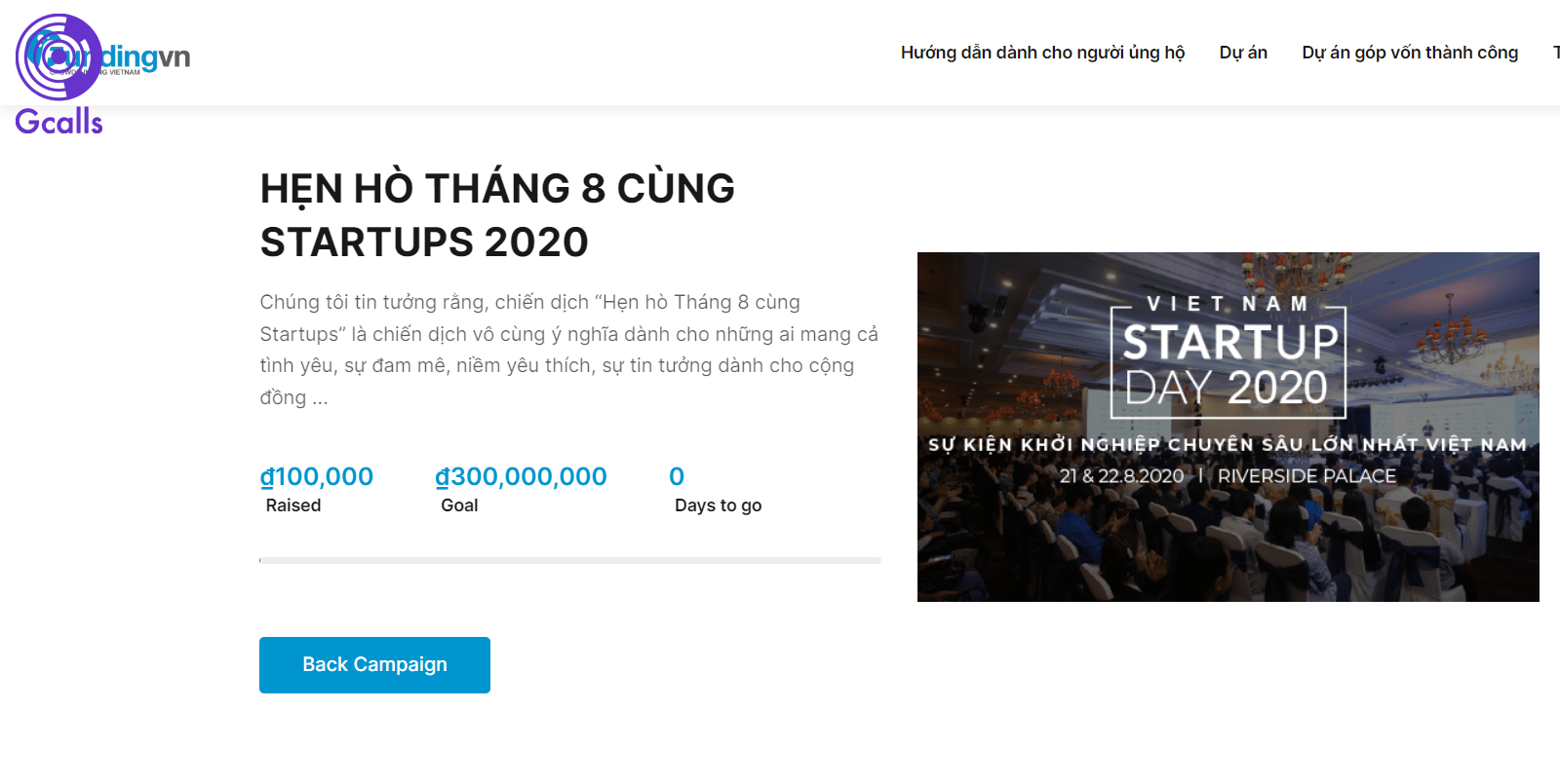 FundingVN là một trong các trang web gọi vốn cộng đồng nổi bật ở Việt Nam FundingVN là một trong các trang web gọi vốn cộng đồng nổi bật ở Việt Nam